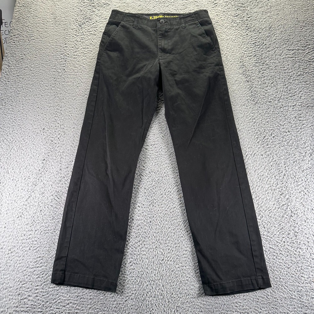 Lee X-Treme Comfort Pant Mens 30x32 Black Cotton Khakis Straight Preppy Stretch